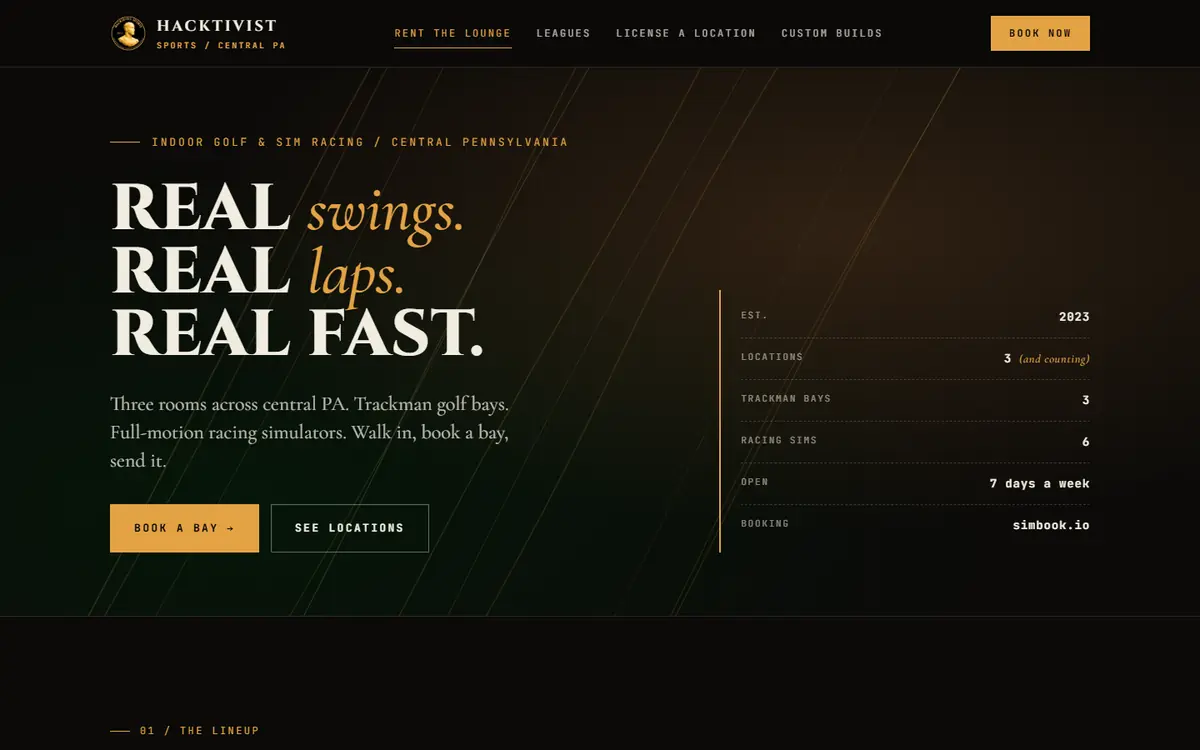 Hacktivist Sports website